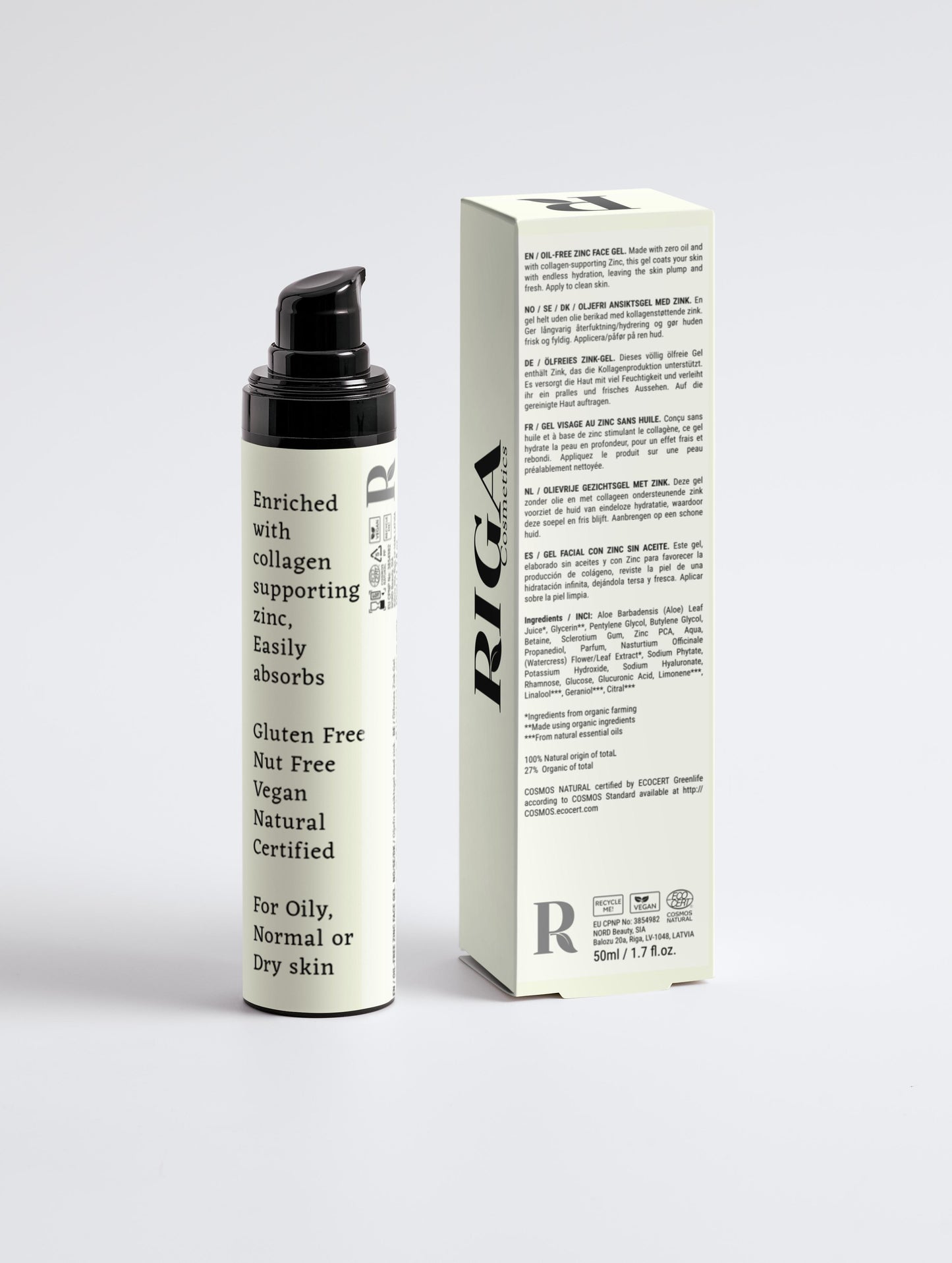 Oil-Free Zinc Face Gel for Men